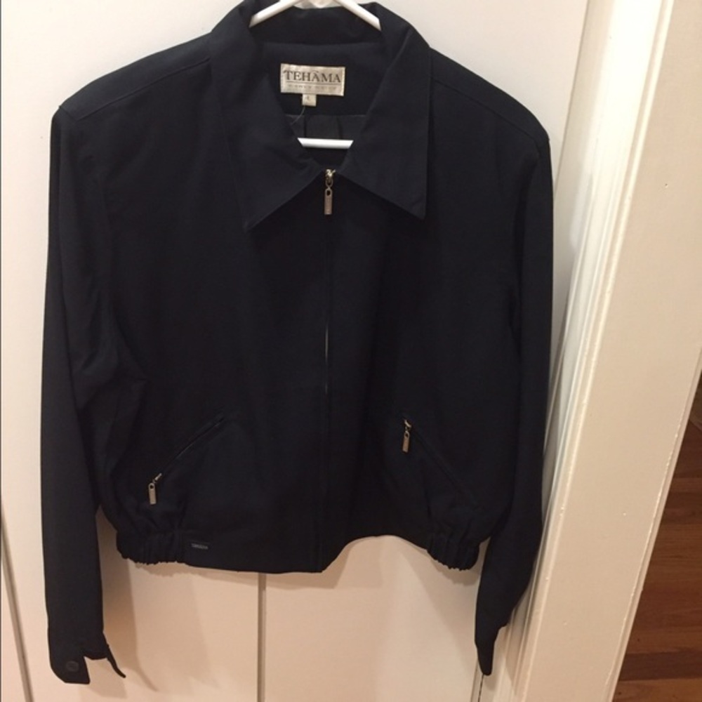 TEHAMA Jacket Zip Front Golf or Everyday  - L NWT